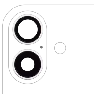 Lentila Camera Spate Cu Suport Si Rama iPhone 16 / 16 Plus (White) (2 Piece Set) Premium