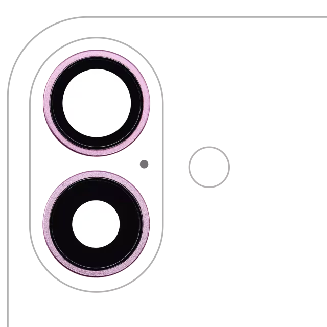 Lentila Camera Spate Cu Suport Si Rama iPhone 16 / 16 Plus (Pink) (2 Piece Set) Premium