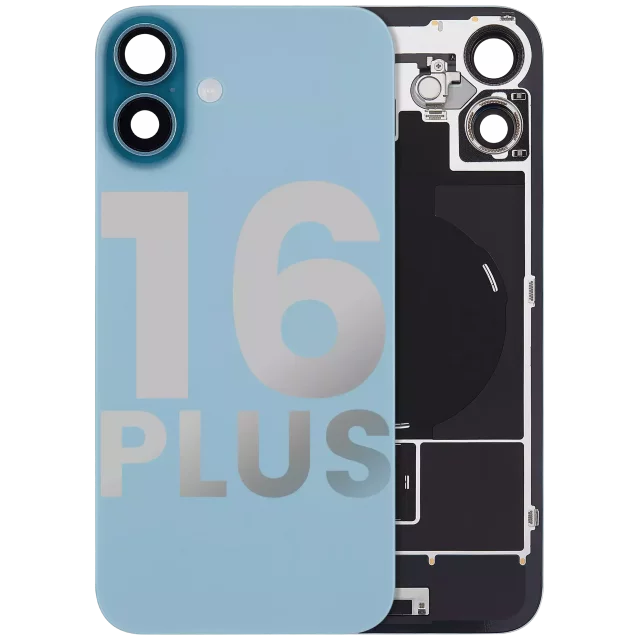 Capac Spate Sticla Cu Magnet MagSafe, NFC Si Lanterna Flex iPhone 16 Plus Pull:A (Teal)