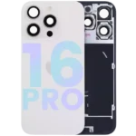 Capac Spate Sticla iPhone 16 Pro Original (White Titanium) – imaginea 3