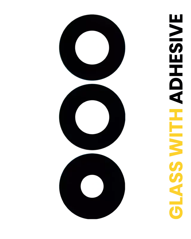 Geam Camera Spate Cu Adeziv Samsung Galaxy A25 5G (A256 / 2023) (3 Piece Set)