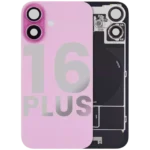 Capac Spate Sticla Cu Magnet MagSafe, NFC Si Lanterna Flex iPhone 16 Plus Pull:A (Pink)