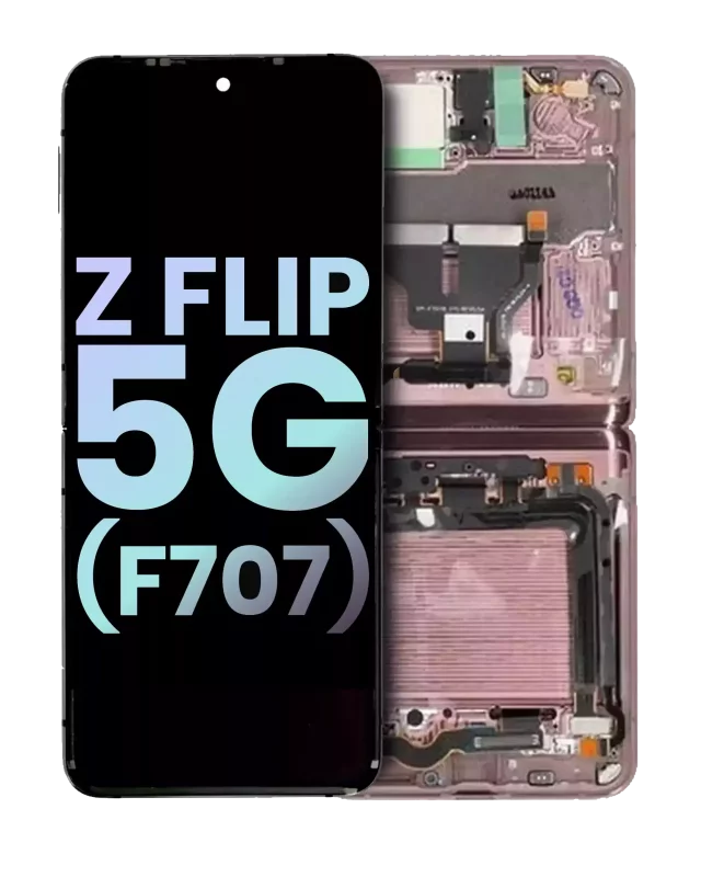 Ansamblu Display Interior Samsung Galaxy Z Flip 5G (F707) Service Pack (Mystic Bronze)