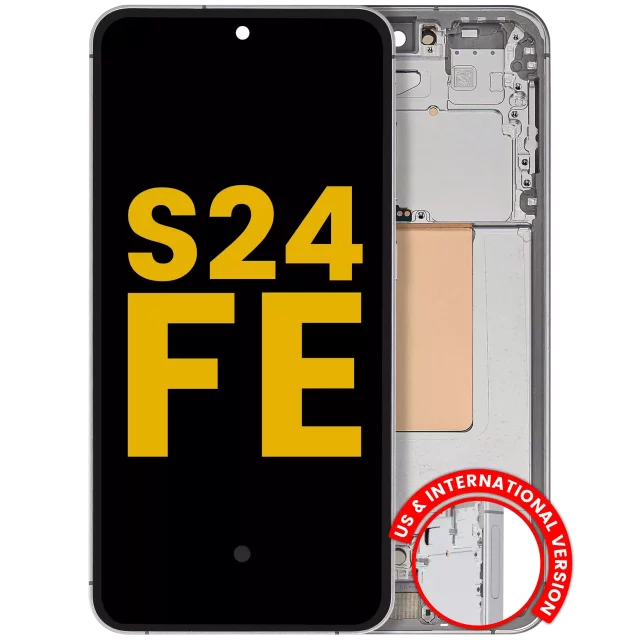 Display cu Rama Samsung Galaxy S24 FE 5G Refurbished (Gray)