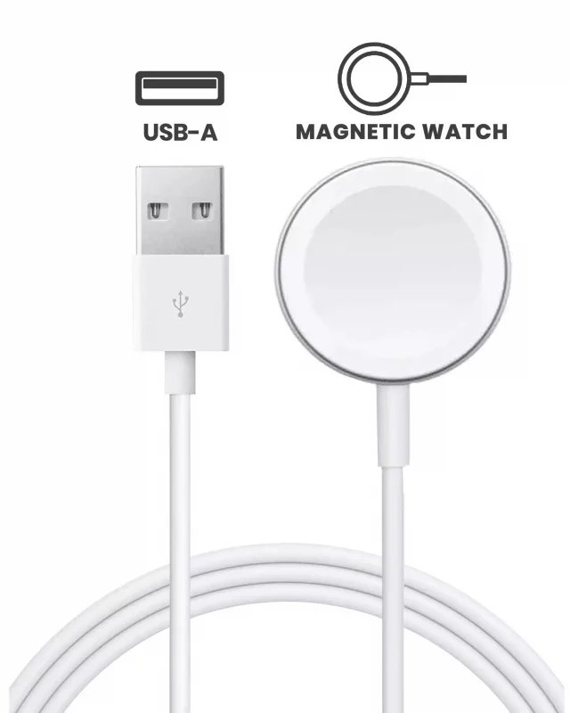 Cablu Incarcare Magnetic USB-A pentru Apple Watch / Smartwatch (1m) – OEM