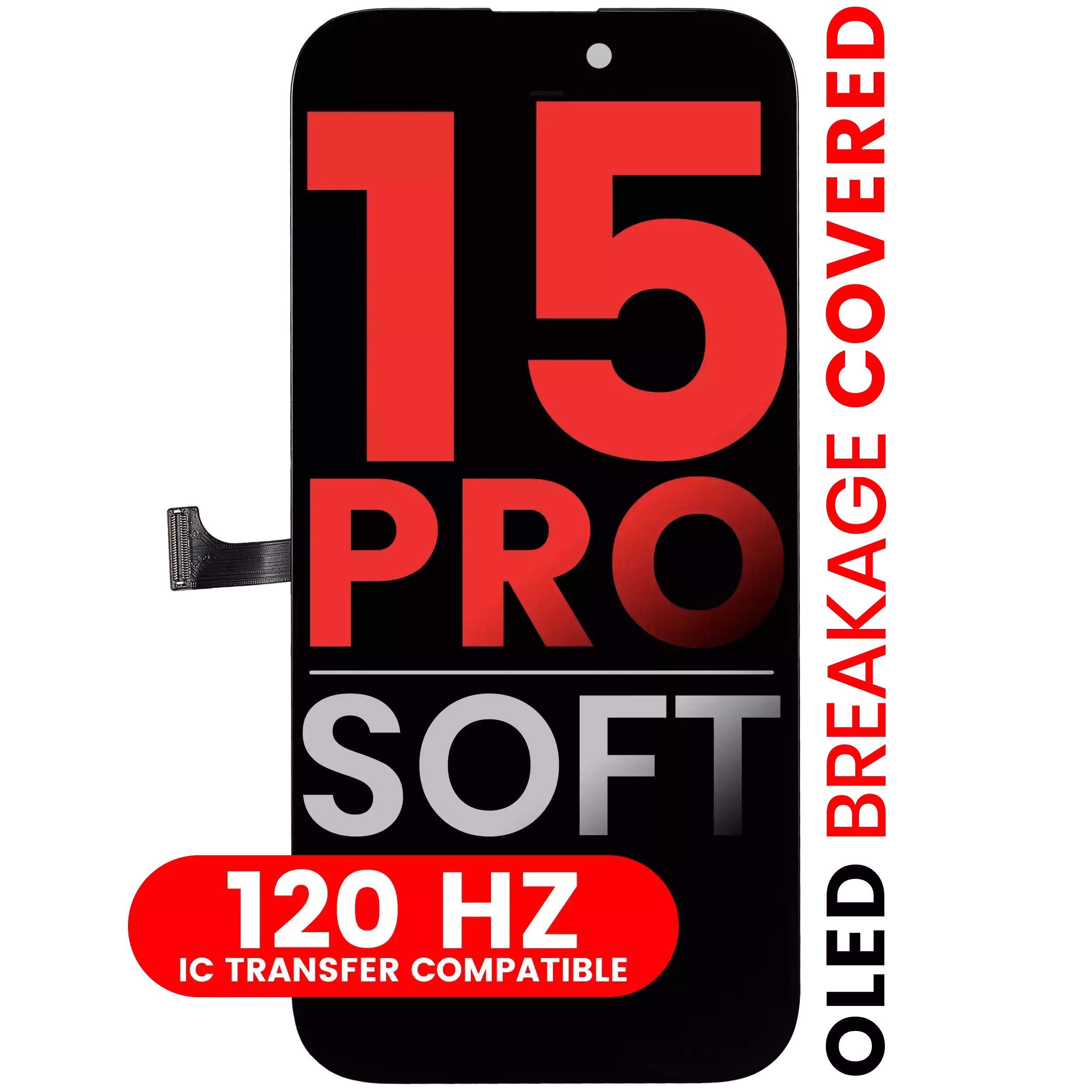 Display iPhone 15 Pro Soft Oled (120Hz) AMPro XO7