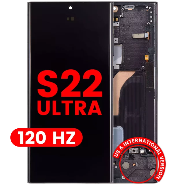 Ansamblu Display Samsung Galaxy S22 Ultra 5G AMPLus (120Hz) (Phantom Black)