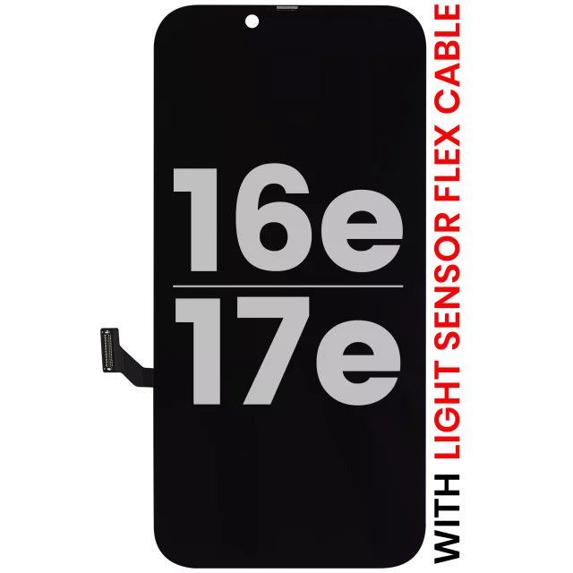 Display iPhone 17e / 16e Oled Cu Cablu Flex Senzor Lumina Telefon Pull A