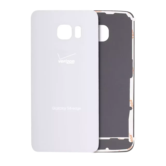 Capac Spate Sticla Samsung Galaxy S6 Edge Service Pack (White)