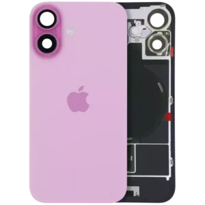 Capac Spate Sticla iPhone 16 Service Pack (Pink)