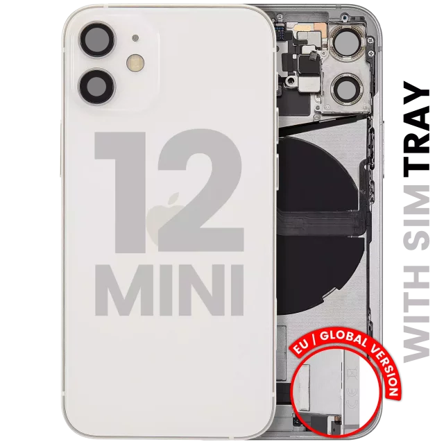 Carcasa Spate Cu Flex Port Incarcare Telefon iPhone 12 Mini (EU / Global Version) Pull B (White)