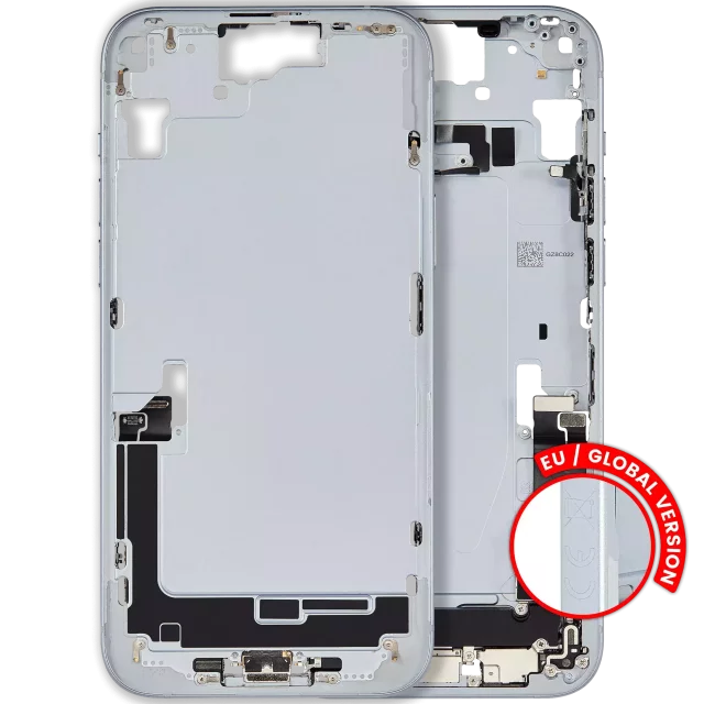 Carcasa Mijloc (mid-frame) cu Flex Port Incarcare iPhone 15 Plus Pull:B (Blue)