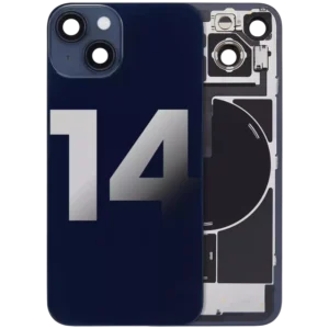 Capac Spate Sticla Cu Magnet MagSafe, NFC Si Lanterna Flex Telefon iPhone 14 Pull C (Midnight)