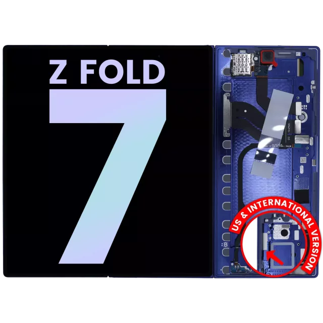 Ansamblu Display Interior Samsung Galaxy Z Fold 7 5G Service Pack (Blue Shadow)