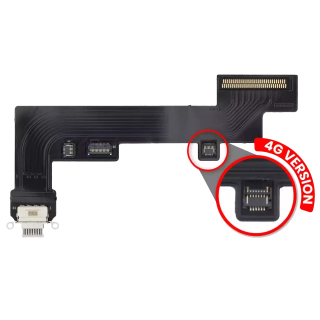 Cablu Flex Port Incarcare iPad Air 4 / iPad Air 5 (Cellular) AMPlus (White)